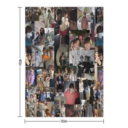 Sturniolo Triplets Cute Collage Throw Blanket
