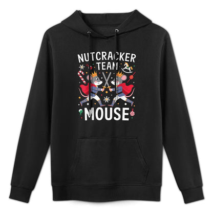 Funny Nutcracker Ballet Team Mouse Soldier Christmas Dance Versatile Streetwear Hoodie