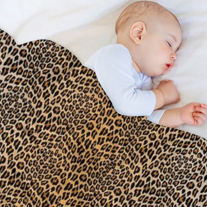 Trendy Leopard Print Aesthetic – Wild Animal Pattern Design Throw Blanket