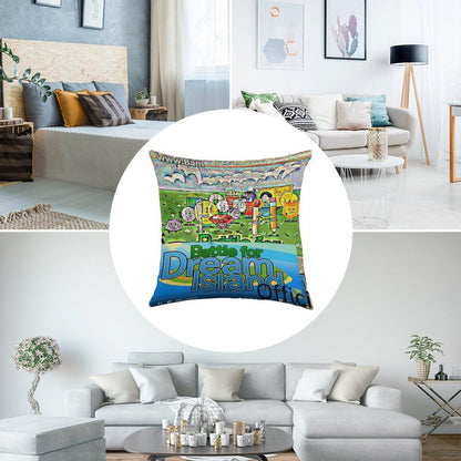 A BFDI Linen Throw Pillow Cover