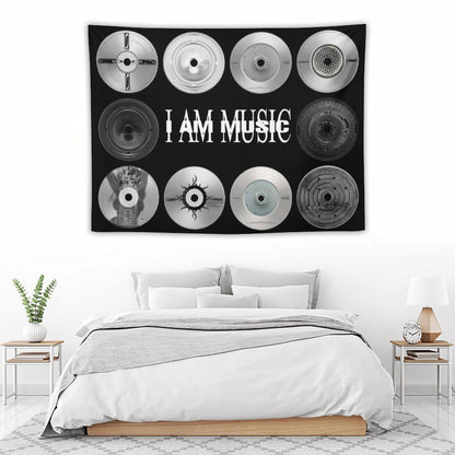 I AM MUSIC Vinyl Tapestry