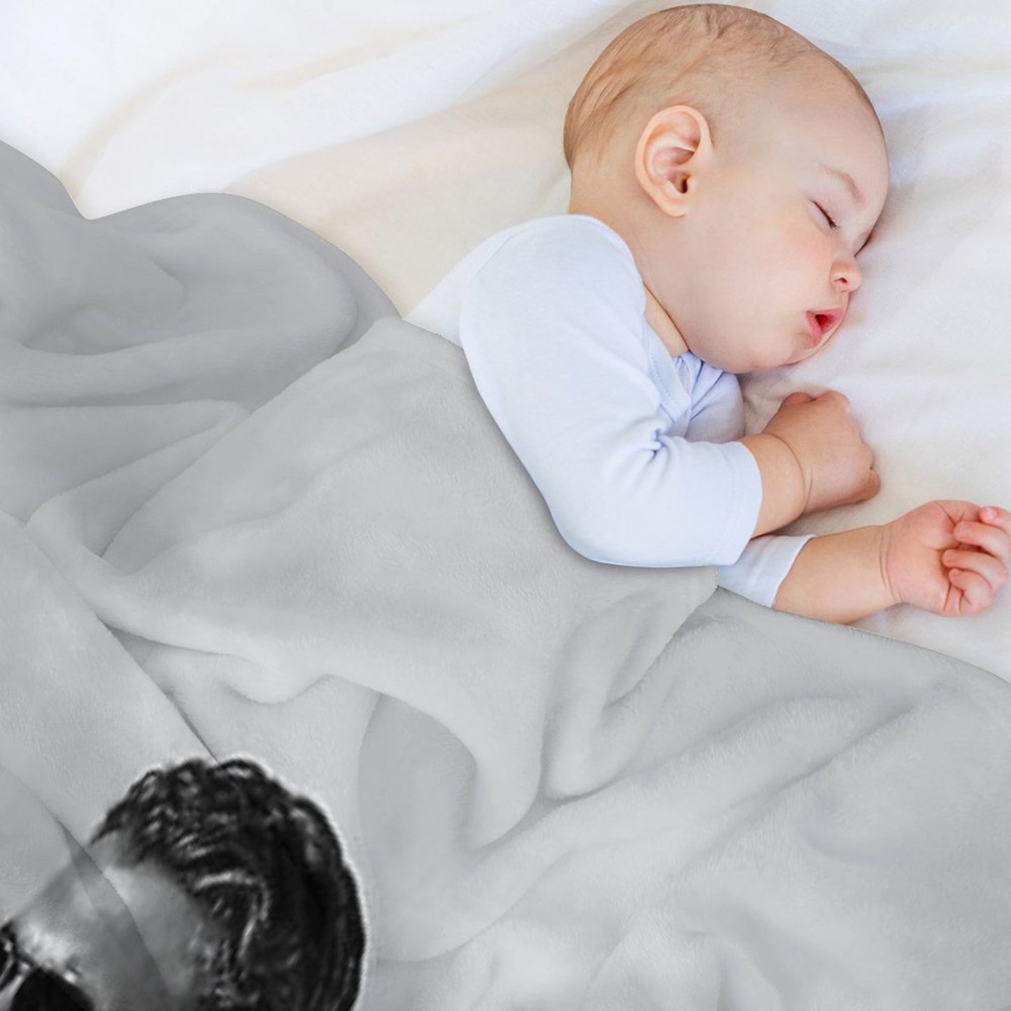 Miles B&W Throw Blanket