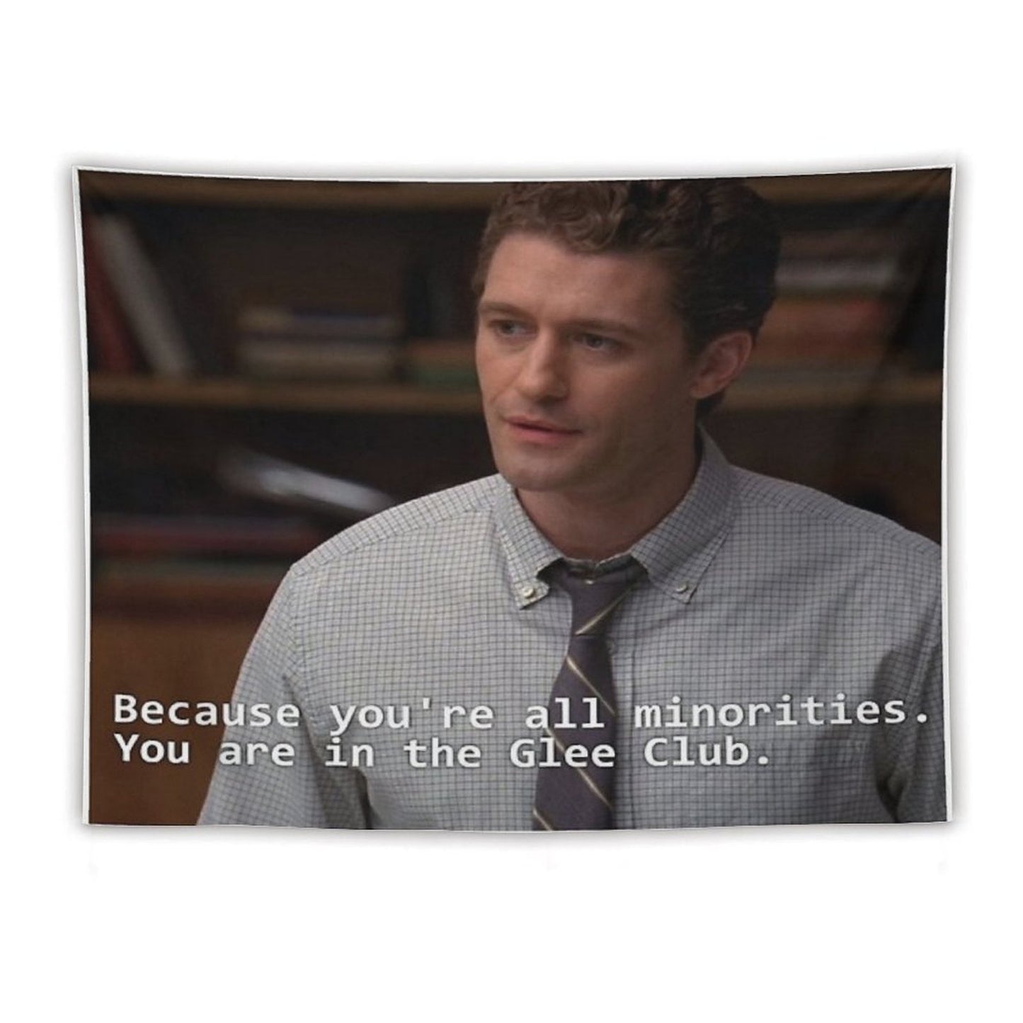 Because You're All Minorities. You Are in The Glee Club Tapestry