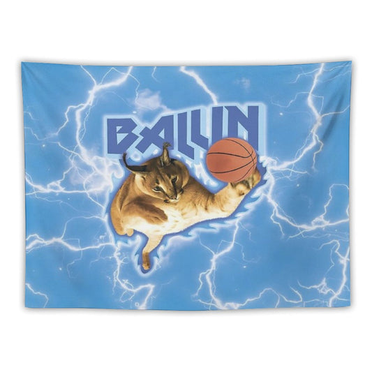 BIG FLOPPA BALLING FLAG Tapestry