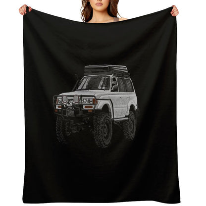 Landcruiser T-ShirtLc80 Yota Throw Blanket
