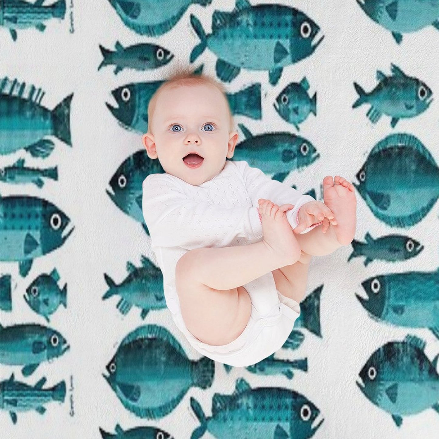 Ten Fish Throw Blanket