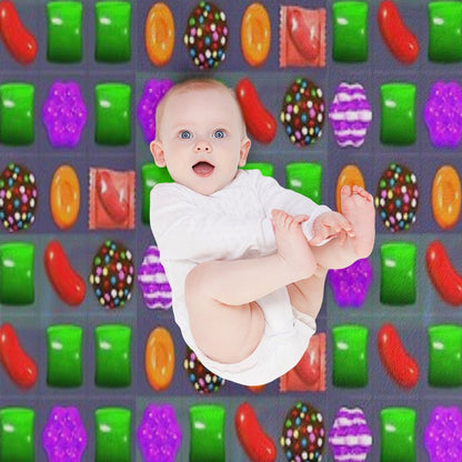 Candy Combo Candy Crush Throw Blanket