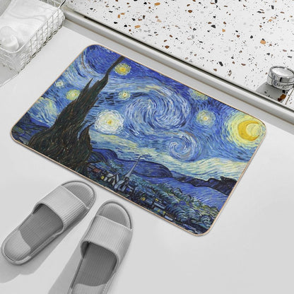 Starry Night, Van Gogh Bath Mat