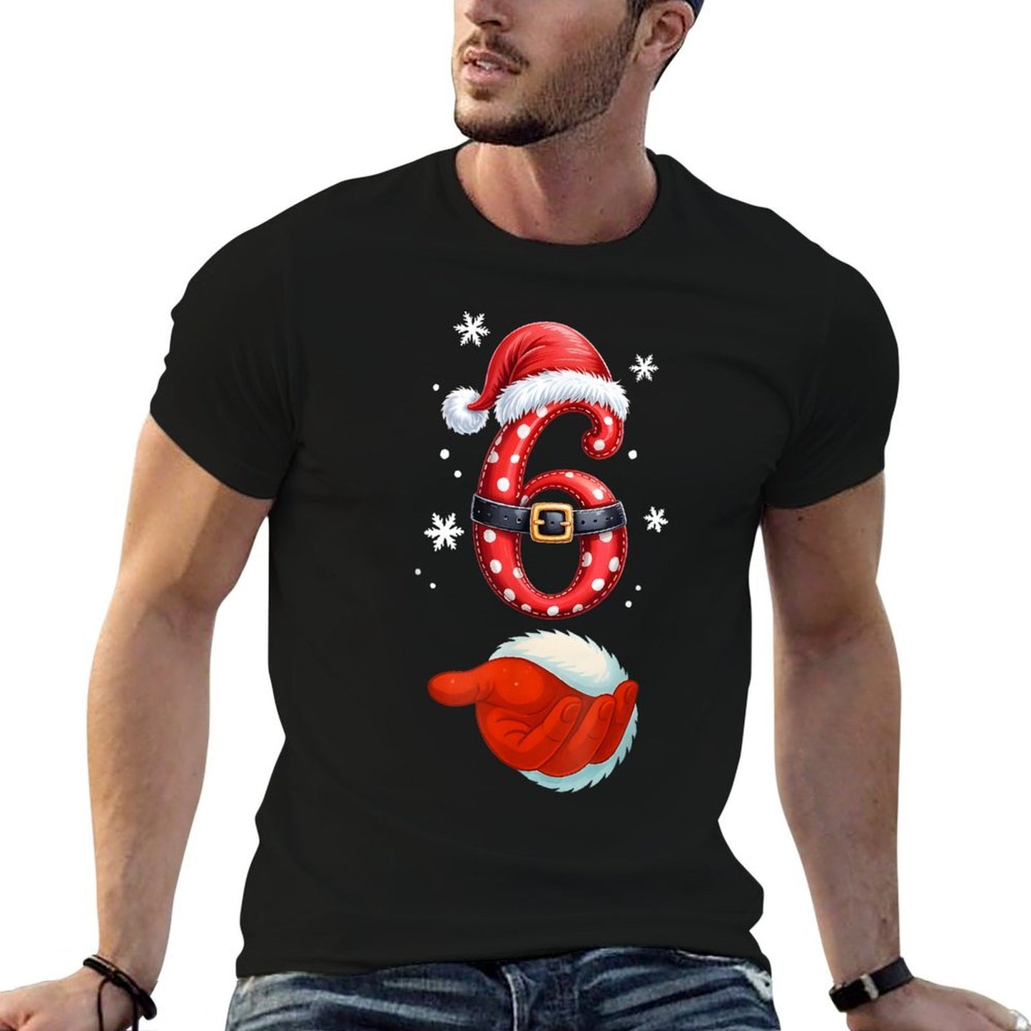 Funny 67 Six Seven Meme Couple Matching Christmas Pajamas  Tagless Design T-Shirt