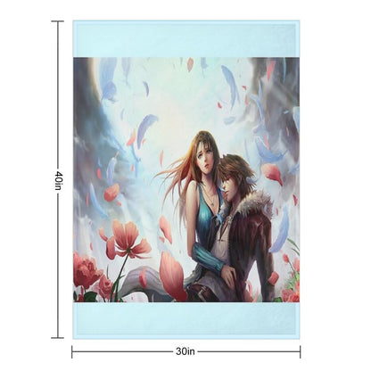 Squall Leonhart & Rinoa Heartilly Throw Blanket