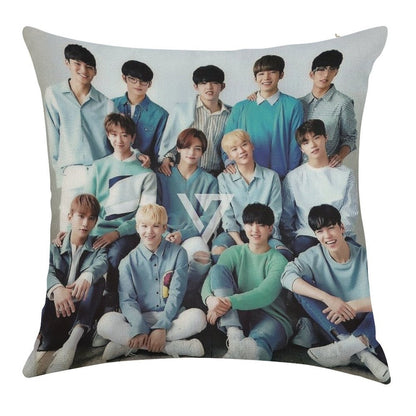 Seventeen Linen Throw Pillow Cover