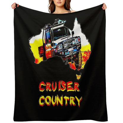 Toyota Australian 79 Cruiser Country Throw Blanket