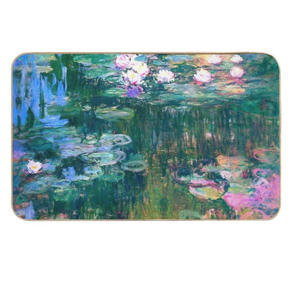 Water Lilies Monet  Dirt-Trapping Bath Mat