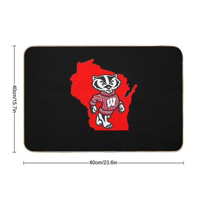 On Wisconsin! UW Madison Badger Bath Mat