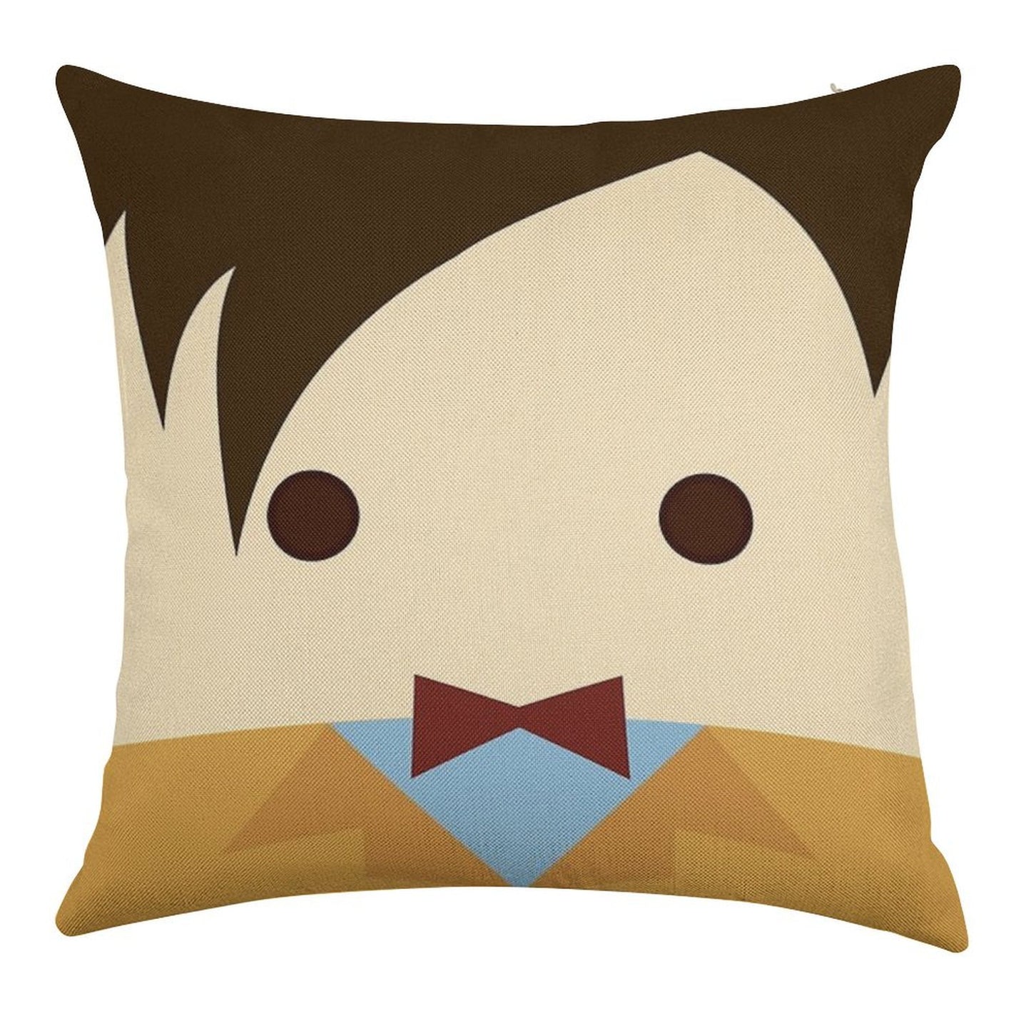 11th Doctor, Matt Smith Linen Throw Pillow Cover