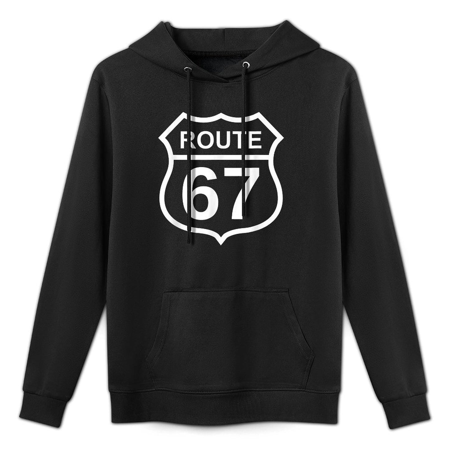 Route 67 Funny Six Seven 6 7 Meme Interstate Highway I-67 Casual Wear Hoodie