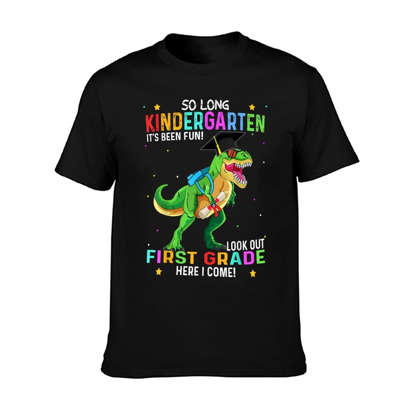 So Long Kindergarten Graduation Class 2025 Dinosaur Kids T-Shirt