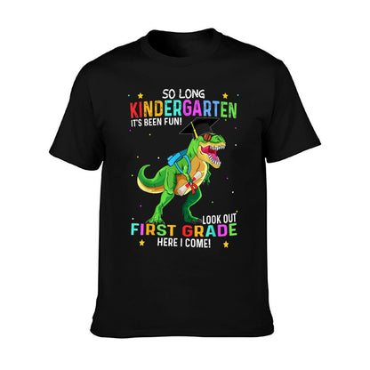 So Long Kindergarten Graduation Class 2025 Dinosaur Kids T-Shirt