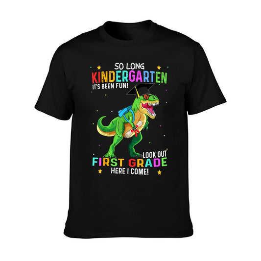 So Long Kindergarten Graduation Class 2025 Dinosaur Kids T-Shirt