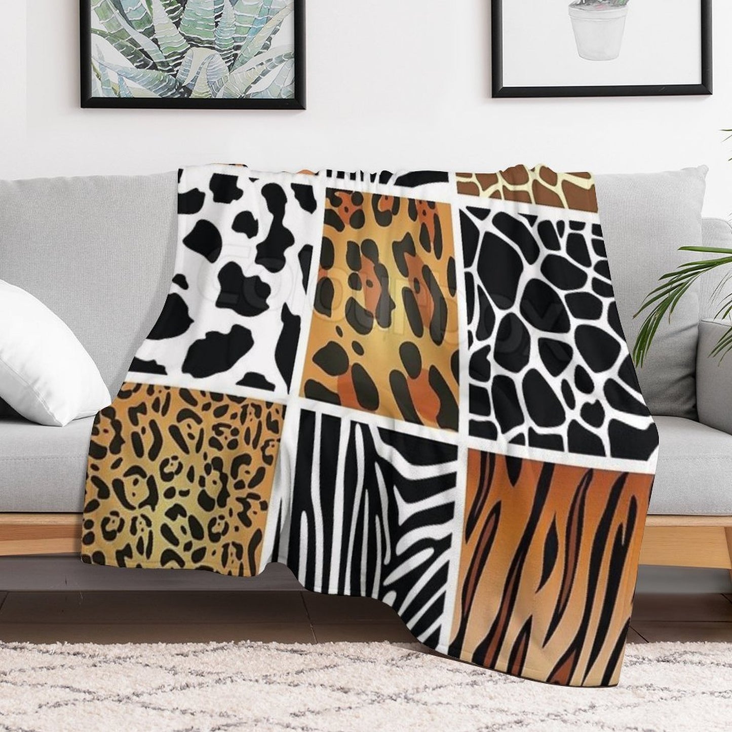 Colorful Patterns Throw Blanket