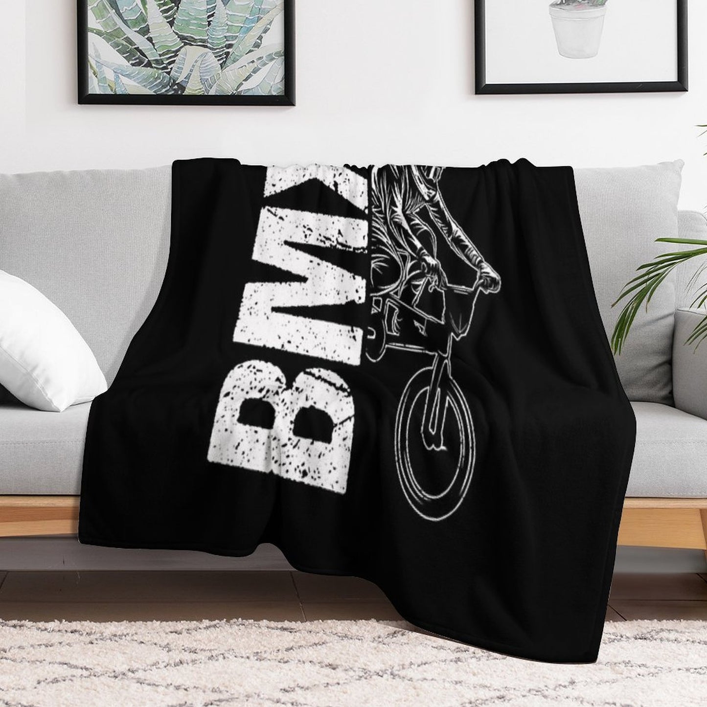 BMX Bike Hobby Sport BMX Gift Idea Throw Blanket