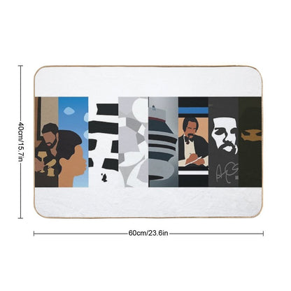 Drake Minimal Album Covers Bath Mat