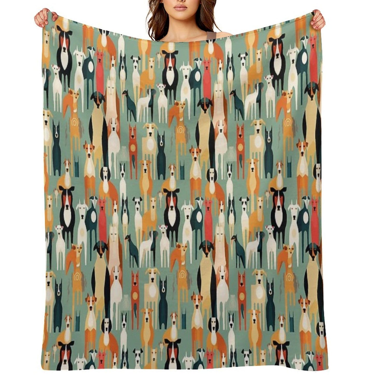 For The Love of All Dogs Throw Blanket