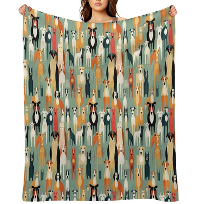 For The Love of All Dogs Throw Blanket