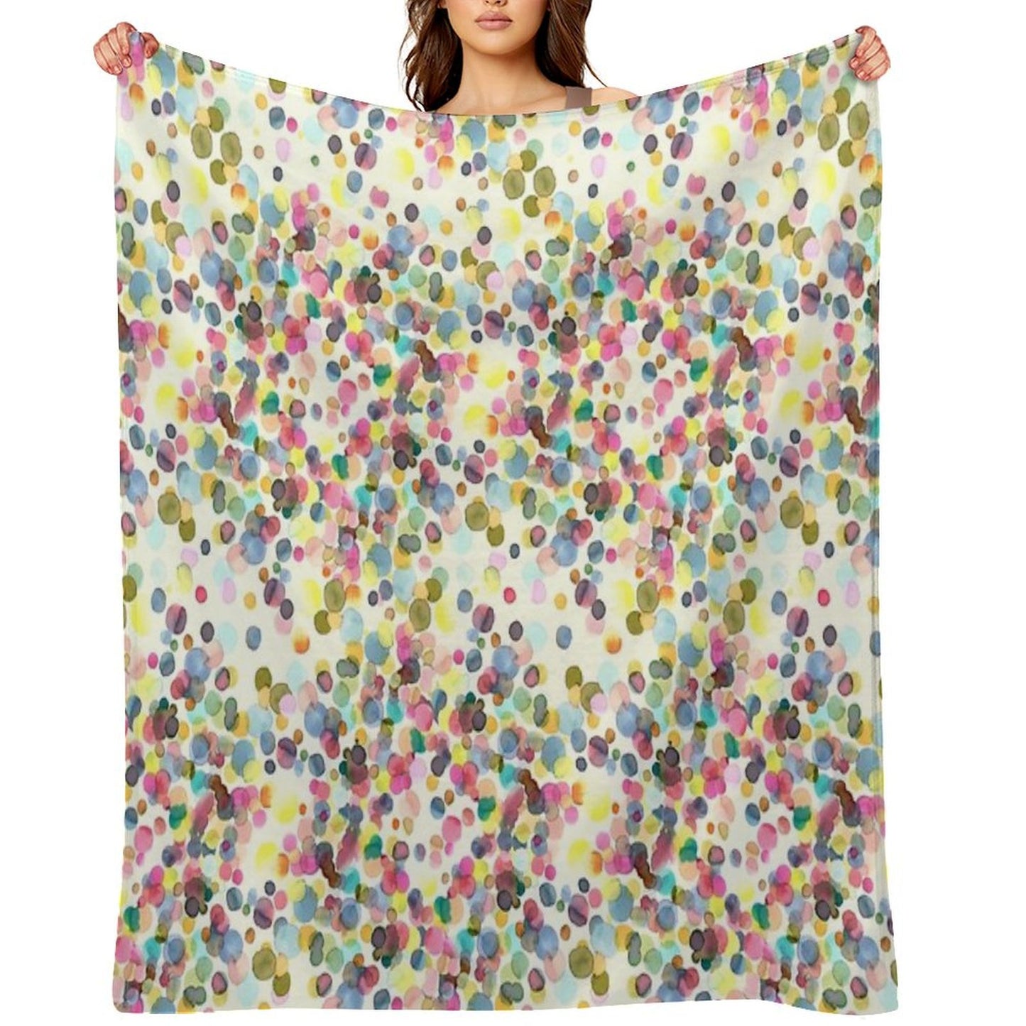 Color Drops Throw Blanket