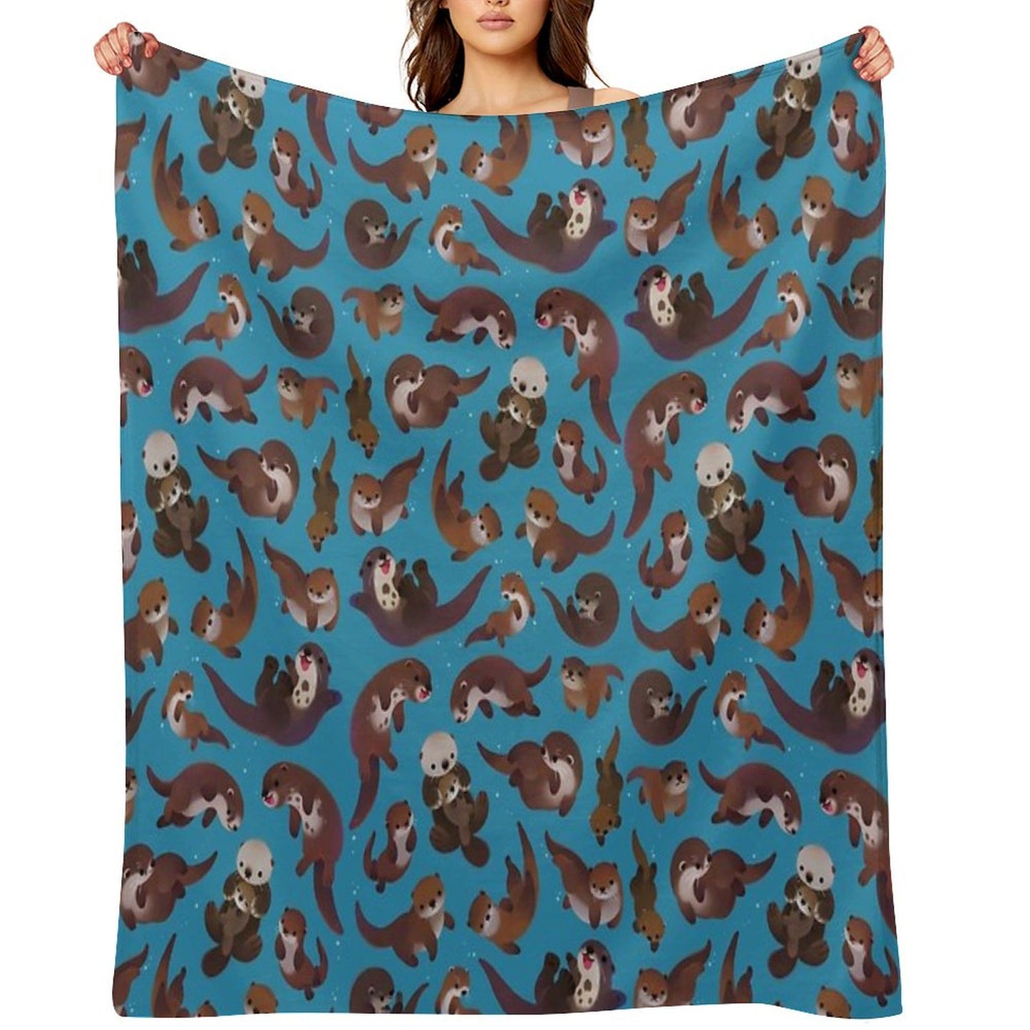 Otter Throw Blanket