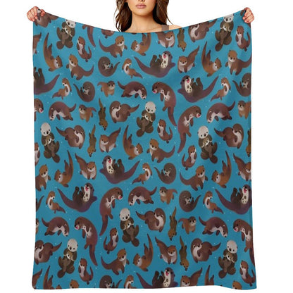 Otter Throw Blanket