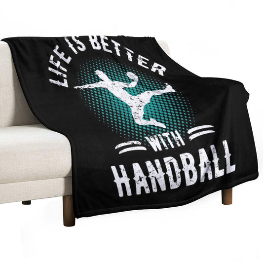 Handball Vintage Throw Blanket