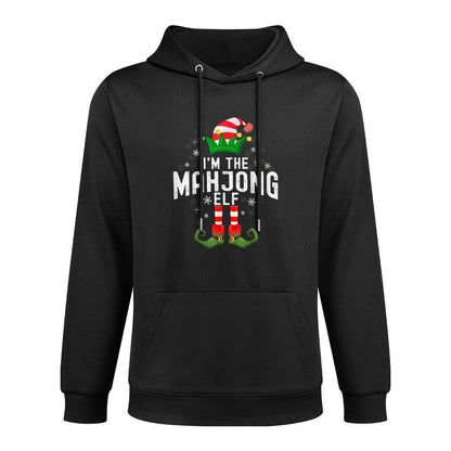 Im The Mahjong Elf Christmas Family PJS Costume Pilling-Resistant Hoodie