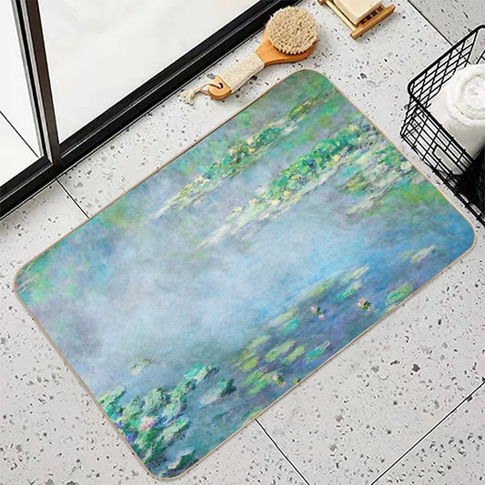 Monet Water Lilies  Nymphéas 1906  Stain-Proof Bath Mat