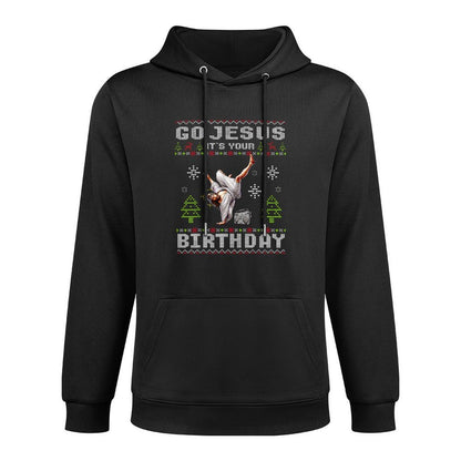 Break Dance Go Jesus Its Your Birthday Merry Christmas Day Casual Wear Hoodie
