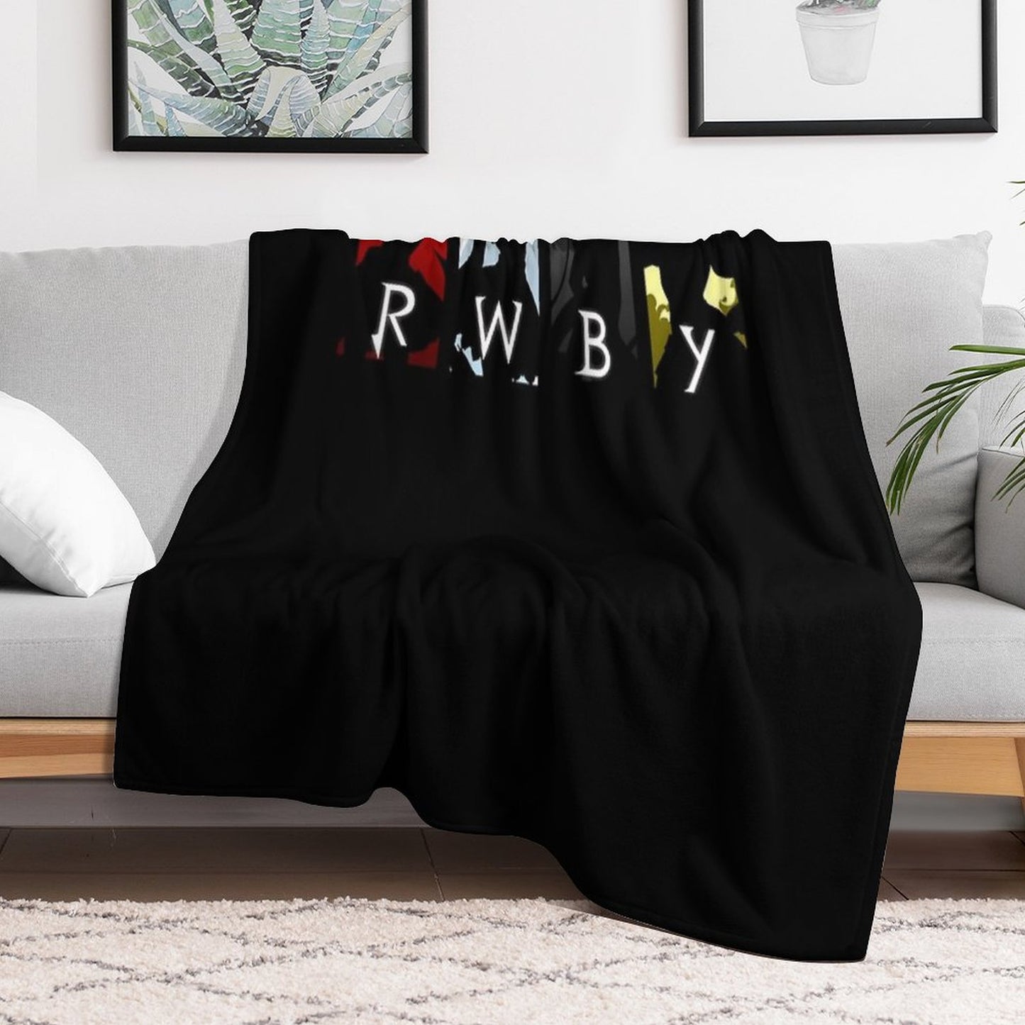 RWBY Silhouette Classic Throw Blanket