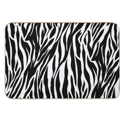 Beautiful Zebra Skin Bath Mat