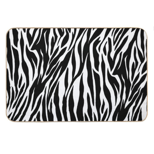 Beautiful Zebra Skin Bath Mat