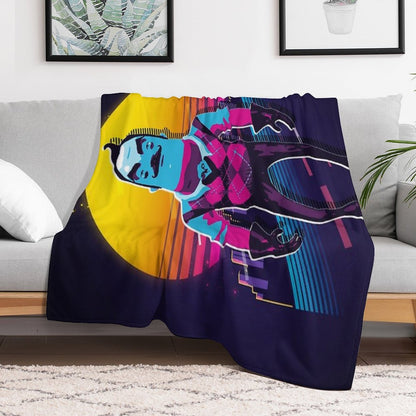Hello Neighbor 2 - Theodore 80s Retro Throw Blanket