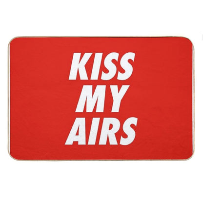 Kiss My Airs Sneaker Head Hype Red & White Bath Mat