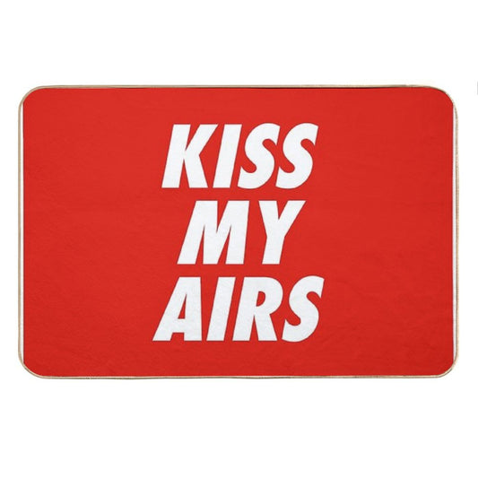 Kiss My Airs Sneaker Head Hype Red & White Bath Mat
