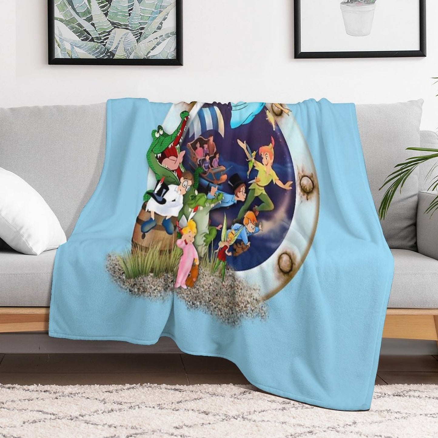 Peter Pan Wendy And The Boys Throw Blanket