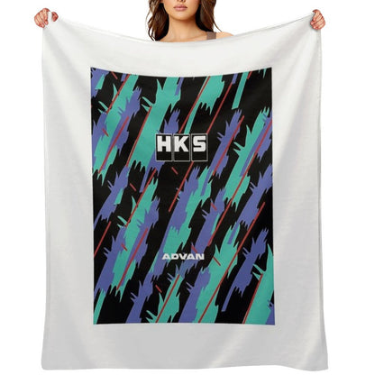 HKS Advan JDM Throw Blanket
