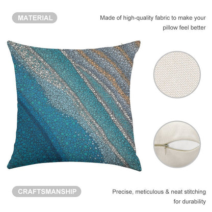 With The Tides Linen Throw Pillow Cover