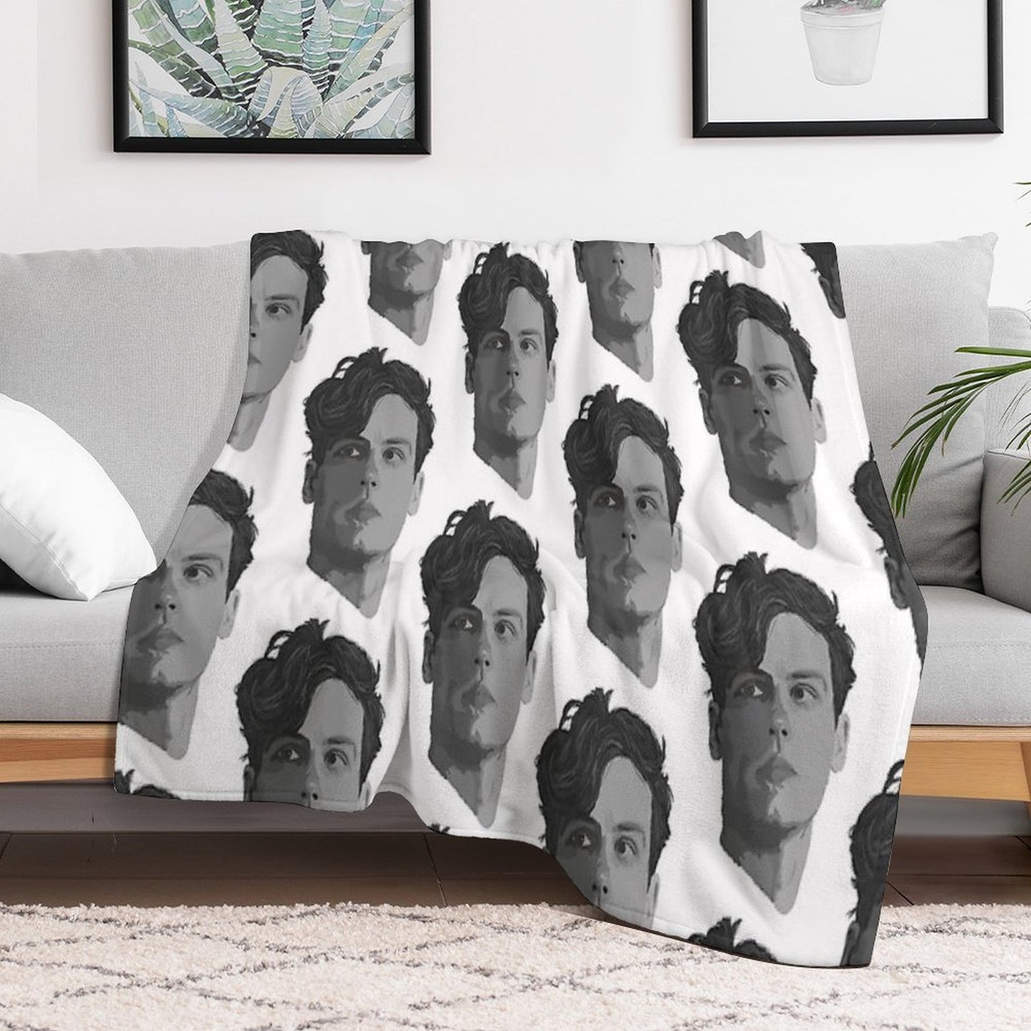 Spencer Reid from Criminal Minds Throw Blanket