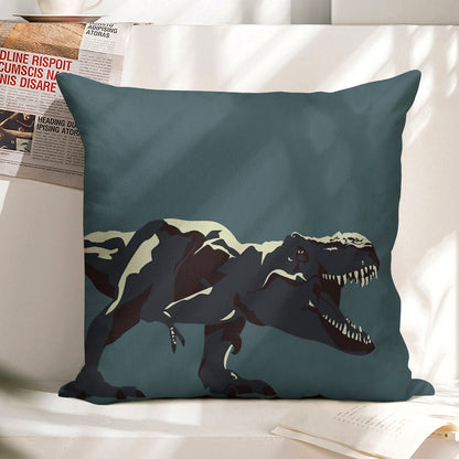 T Rex Roar Linen Throw Pillow Cover