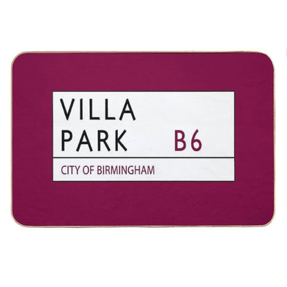Villa Park Road Sign Bath Mat