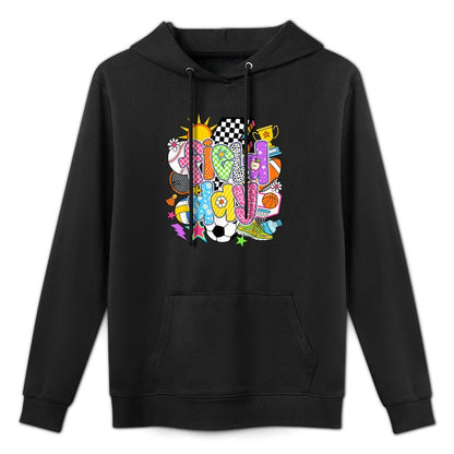 Field Day Fun Day Let The Games Begin Field Trip Teacher Kid Cotton-Polyester Blend Hoodie