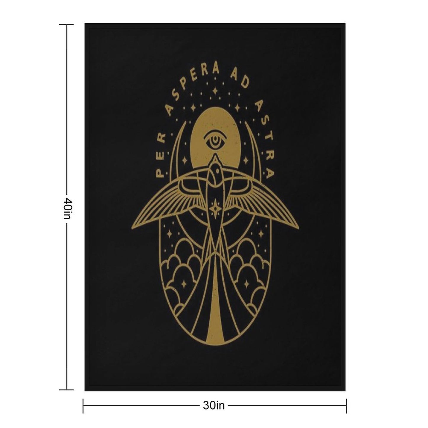 Per Aspera Ad Astra Throw Blanket