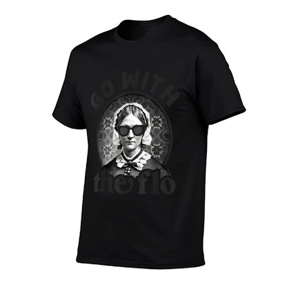 Womens History Nurse Florence Nightingale Go With The Flo T-Shirt